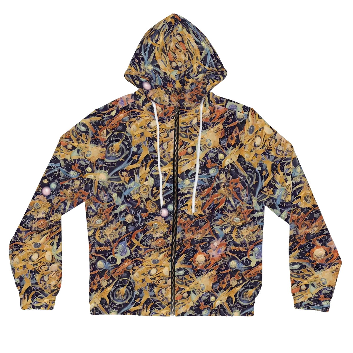 Quantum Symmetry on Women's Full-Zip Hoodie — Front
