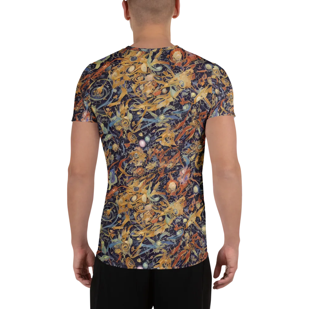 Quantum Symmetry on Men's Athletic T-Shirt — Back