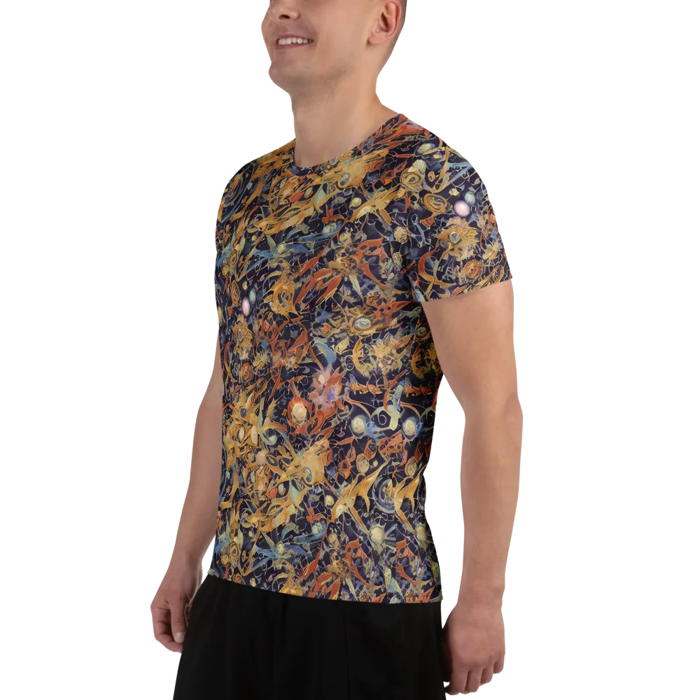 Quantum Symmetry on Men's Athletic T-Shirt — Left