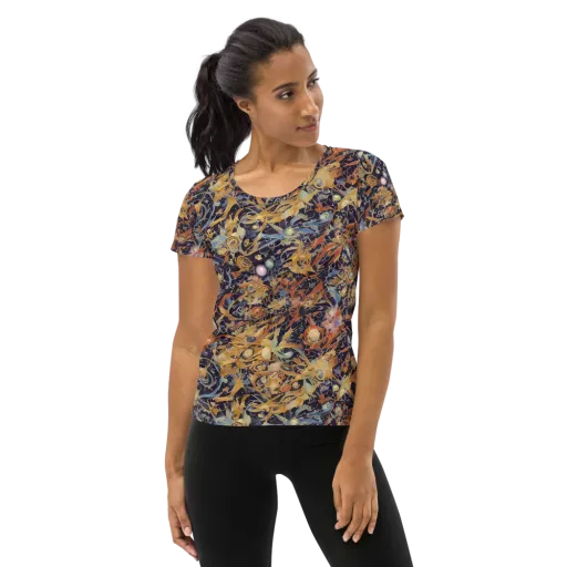 Quantum Symmetry on a Women's Athletic T-Shirt