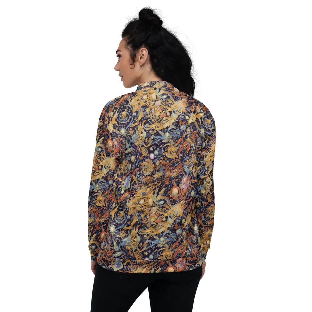 Quantum Symmetry on Bomber Jacket — Back