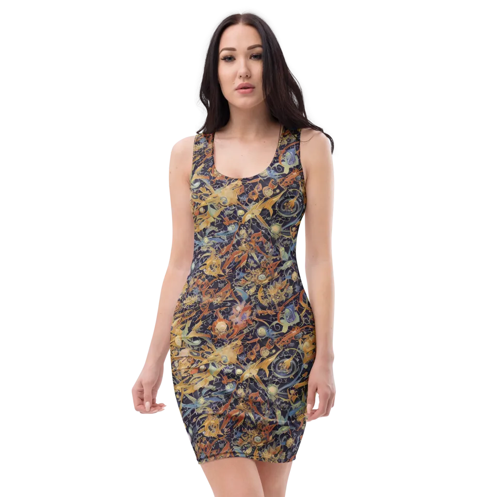 Quantum Symmetry on Bodycon Dress — Front