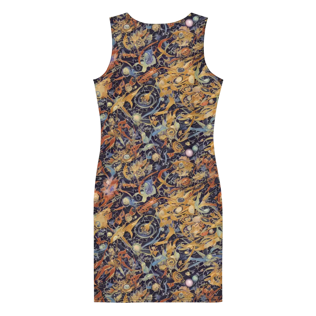 Quantum Symmetry on Bodycon Dress — Back