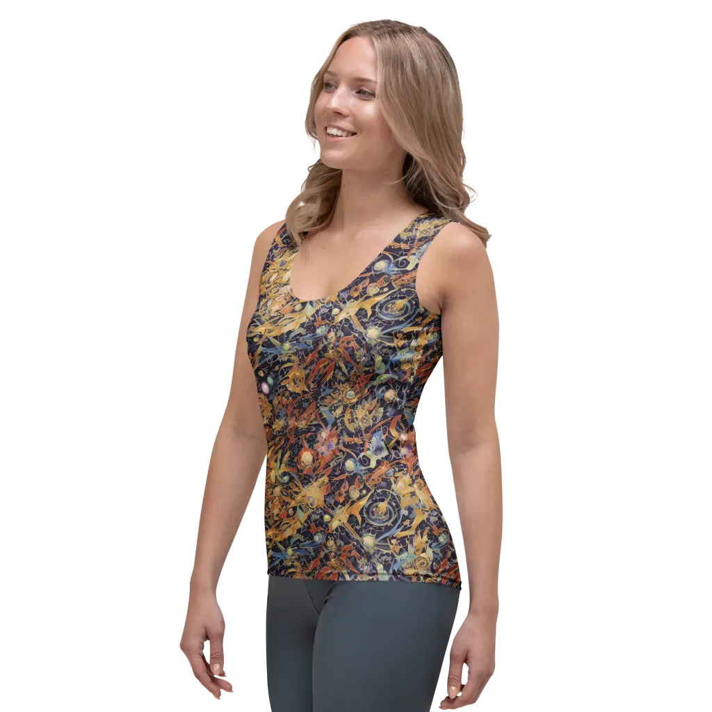 Quantum Symmetry on Women's Tank Top — Left Front