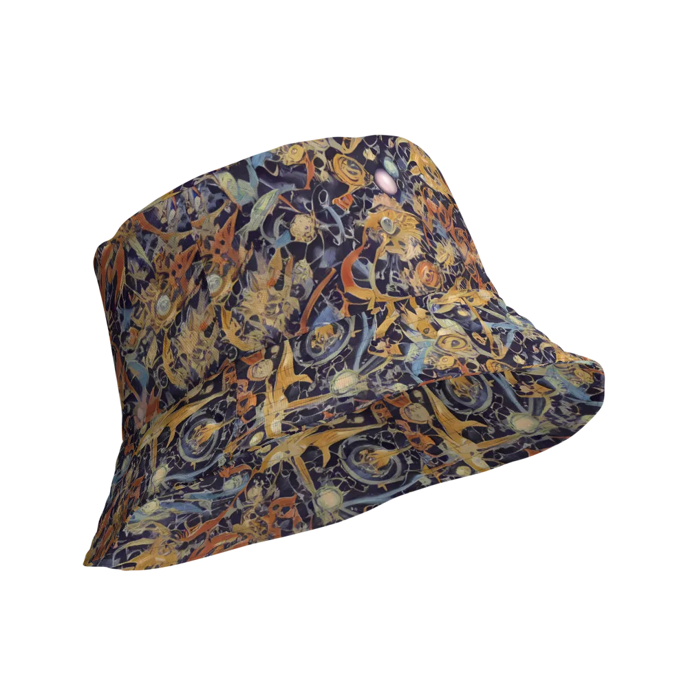 Quantum Symmetry on Reversible Bucket Hat — Product details Outside