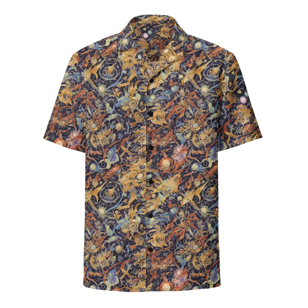 Quantum Symmetry on Button Shirt — Front