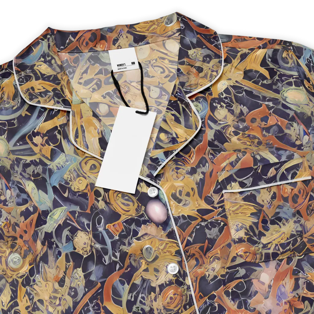Quantum Symmetry on Women's Short Sleeve Pajama Top — Product details