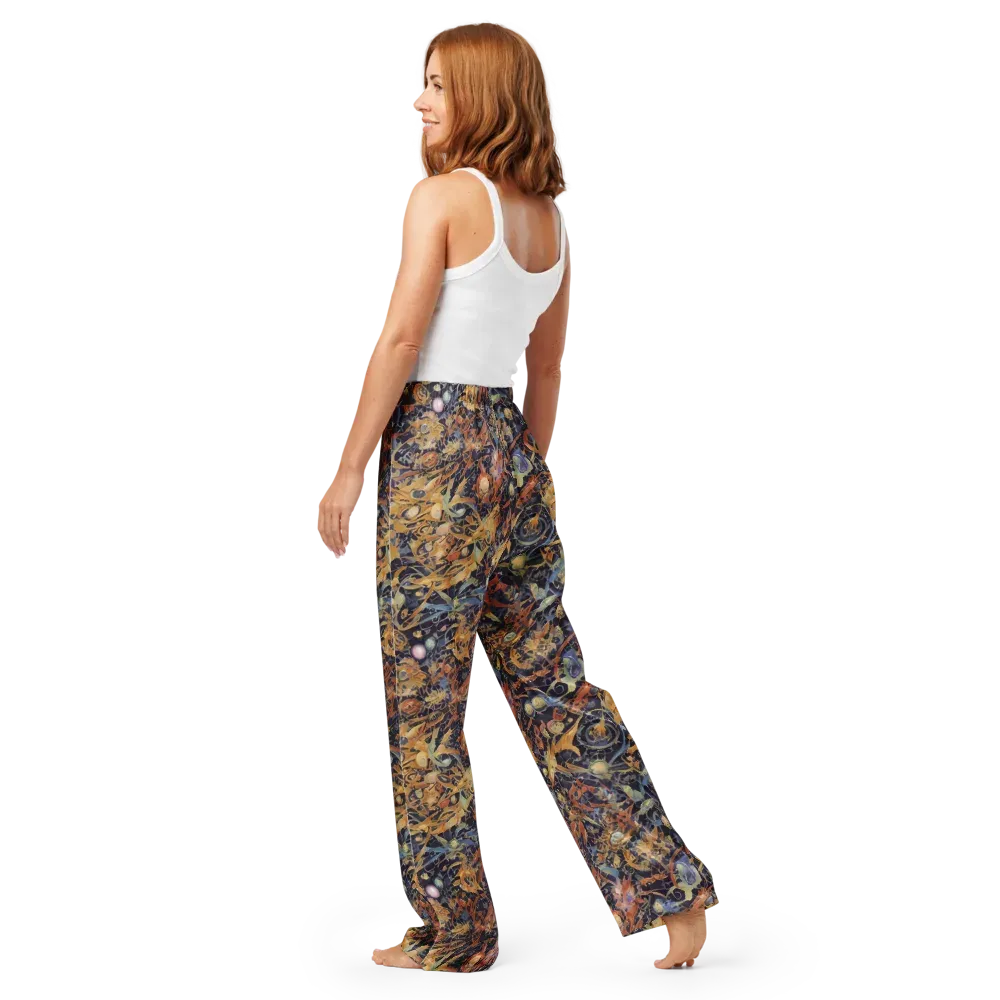 Quantum Symmetry on Women's Pajama Pants — Back