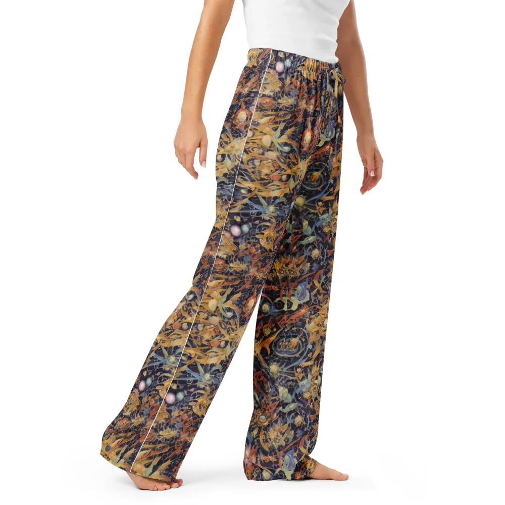 Quantum Symmetry on Women's Pajama Pants — Right Front