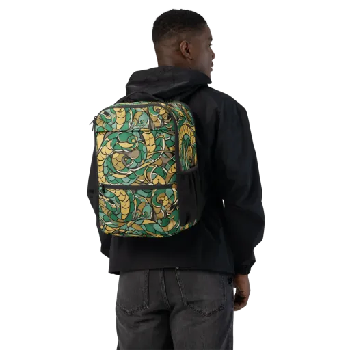 Verdant Dragonwork on a Utility Backpack