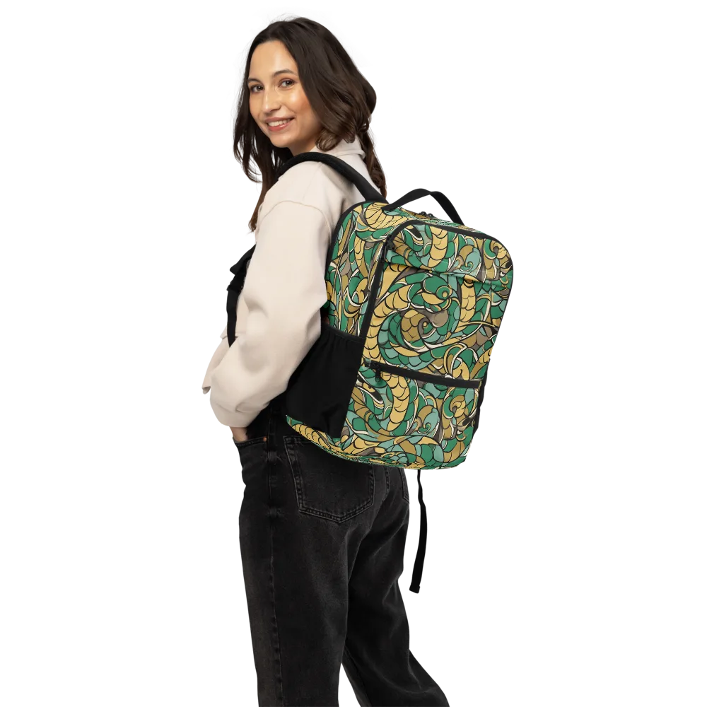Verdant Dragonwork on Utility Backpack — Back