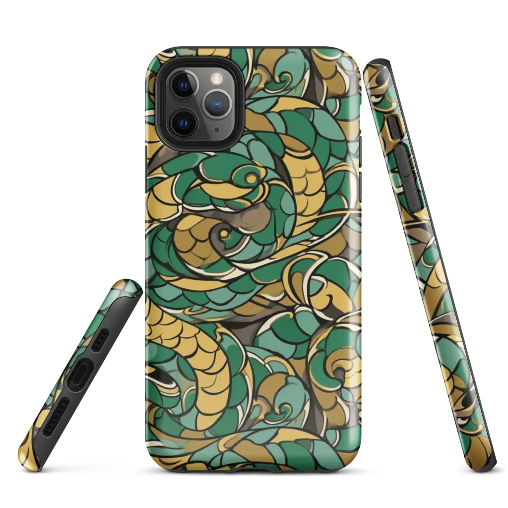 Verdant Dragonwork on Tough Case for iPhone® — Front