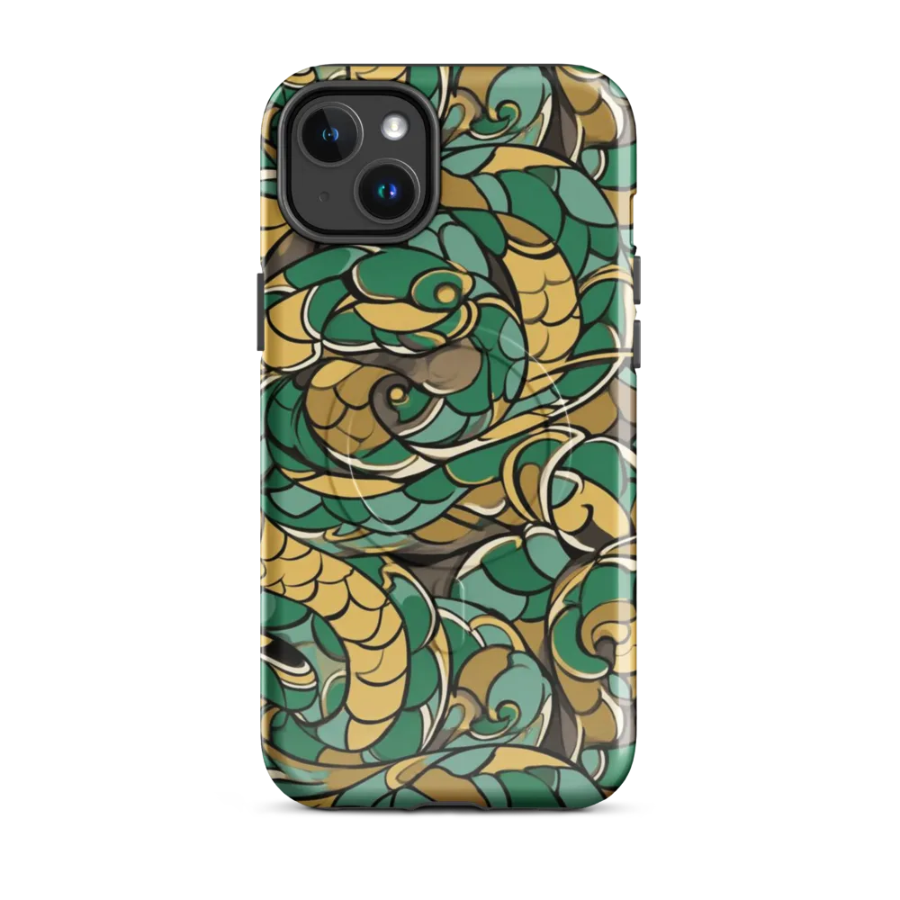 Verdant Dragonwork on MagSafe Tough Case for iPhone® — Front