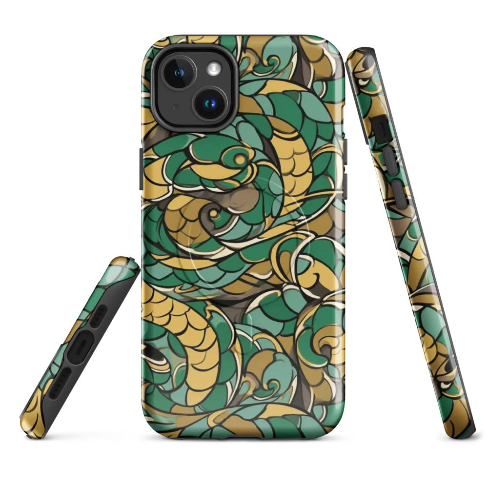 Verdant Dragonwork on MagSafe Tough Case for iPhone® — Front