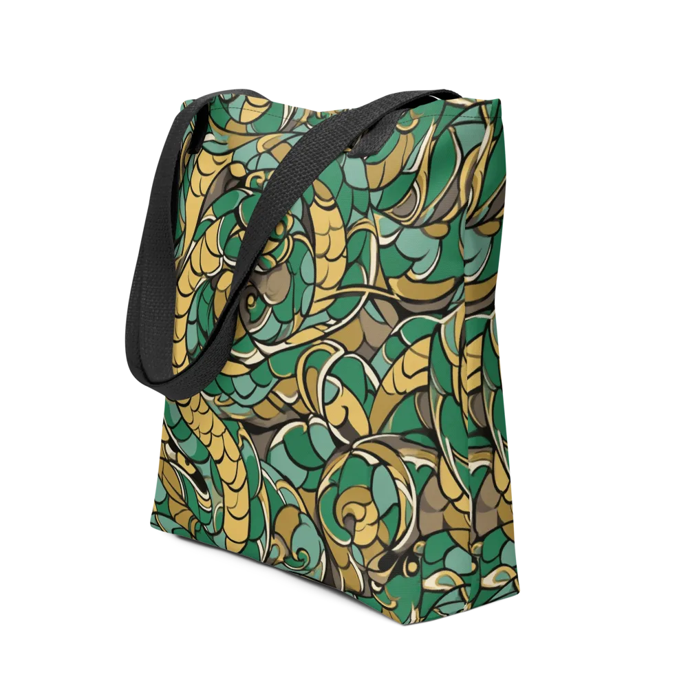 Verdant Dragonwork on Tote Bag — Front