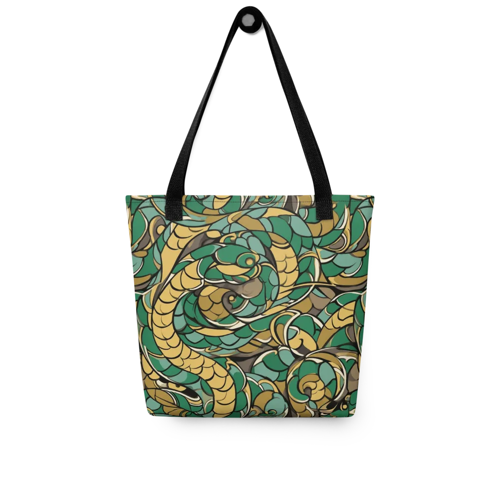 Verdant Dragonwork on Tote Bag — Front