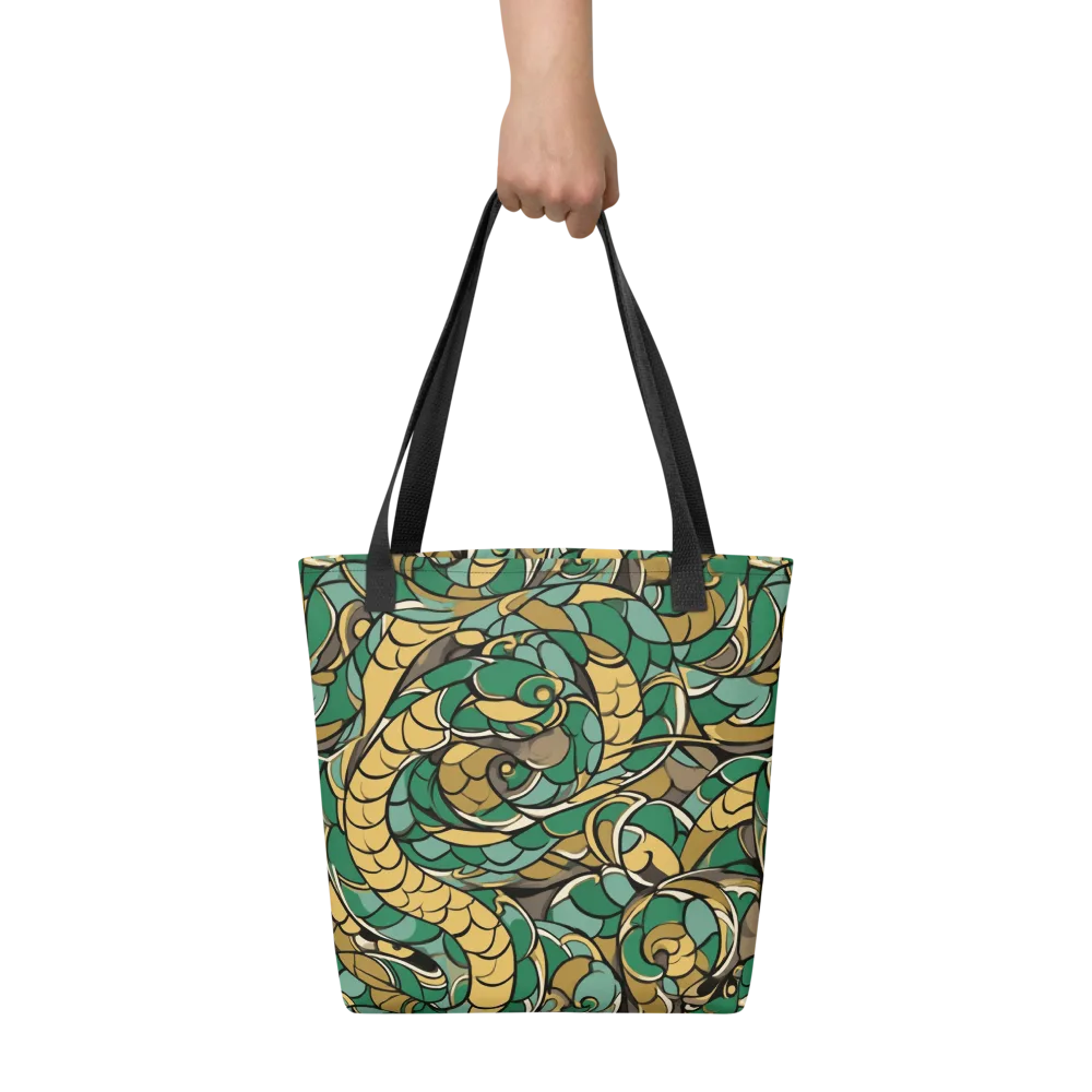 Verdant Dragonwork on Tote Bag — Front