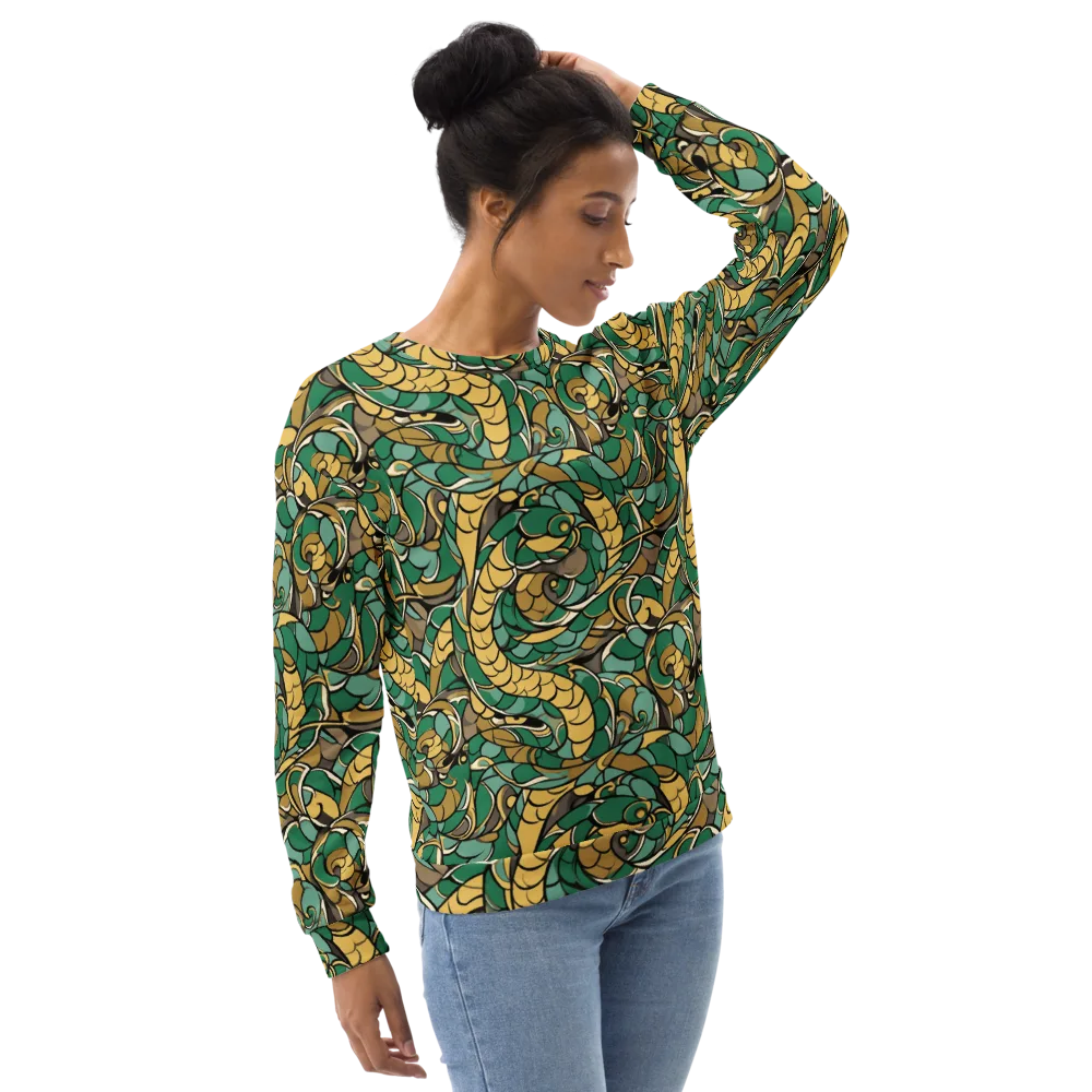 Verdant Dragonwork on Sweatshirt — Right Front