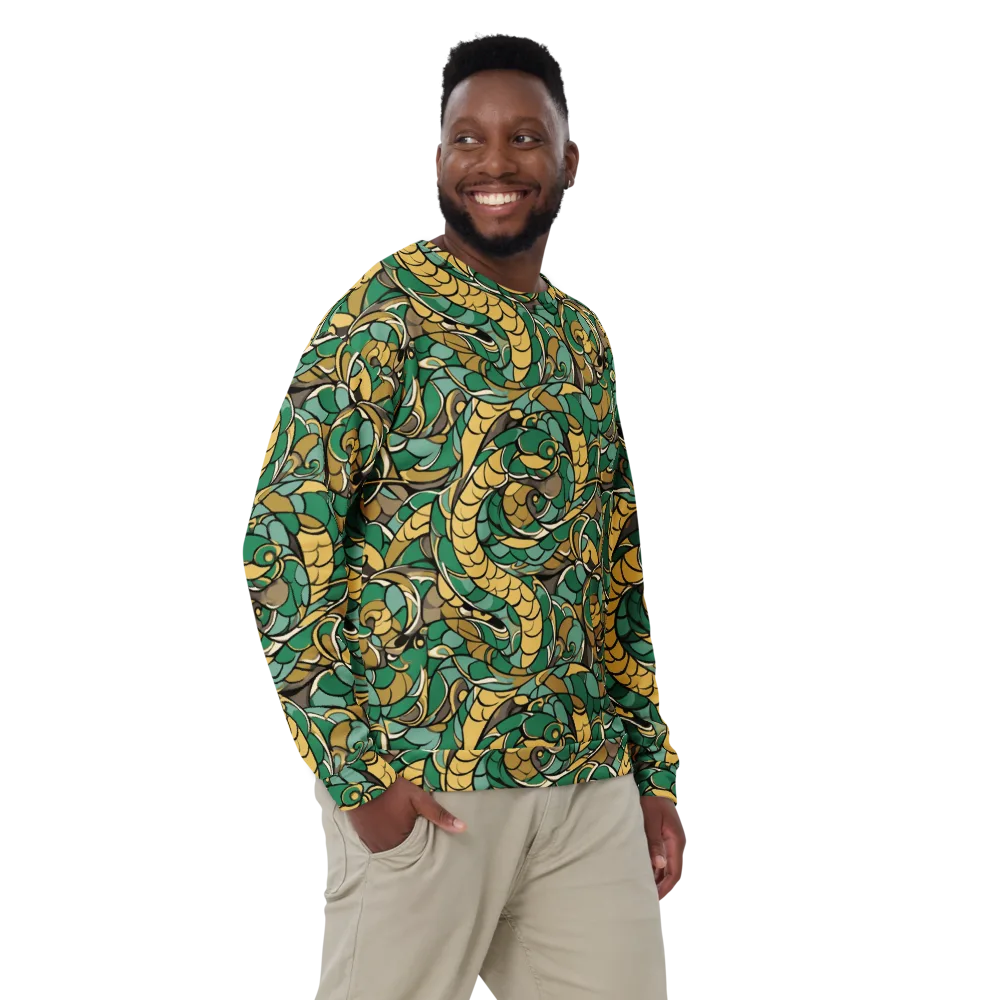 Verdant Dragonwork on Sweatshirt — Front