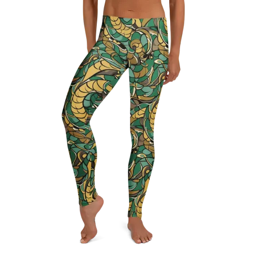 Verdant Dragonwork on a Leggings
