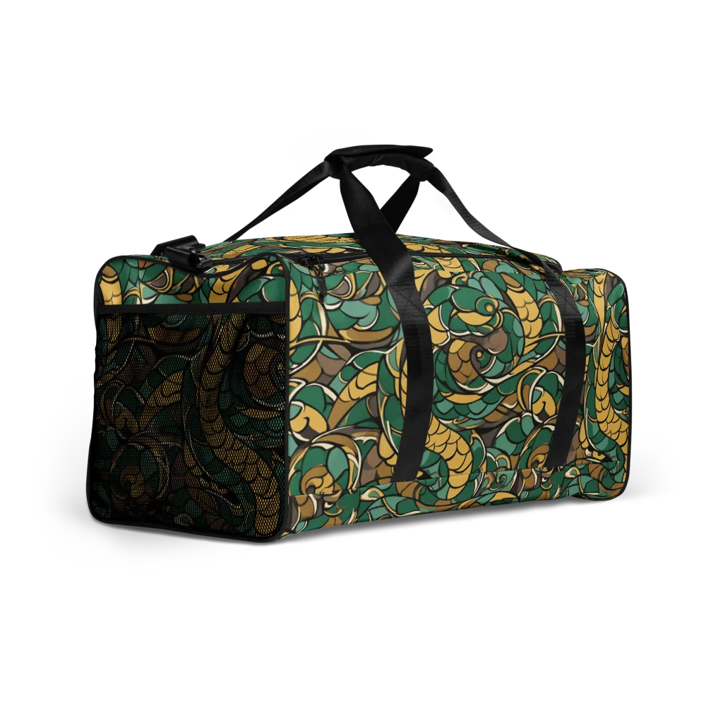 Verdant Dragonwork on Duffle Bag — Right Front