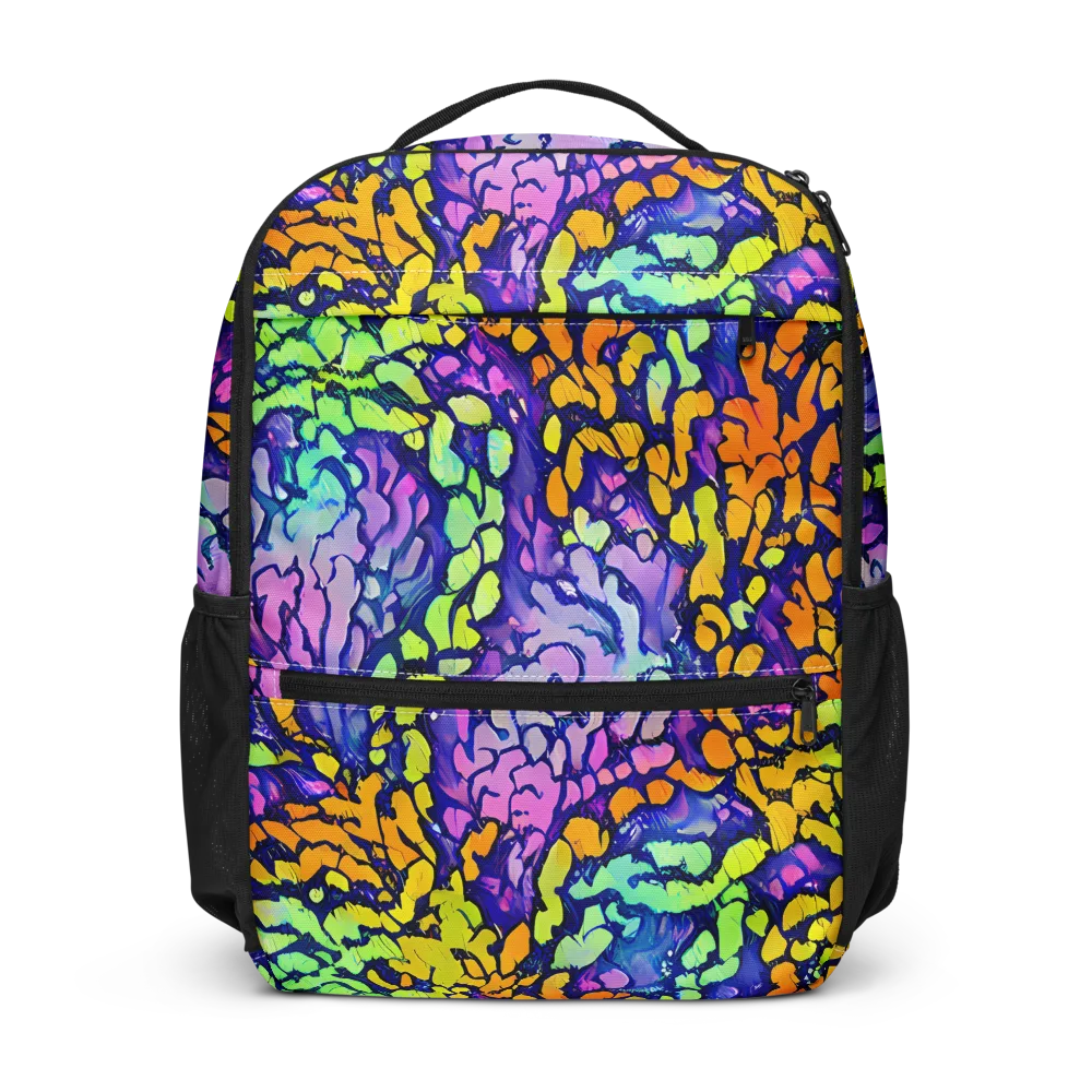 Surreal Waveforms on Utility Backpack — Front