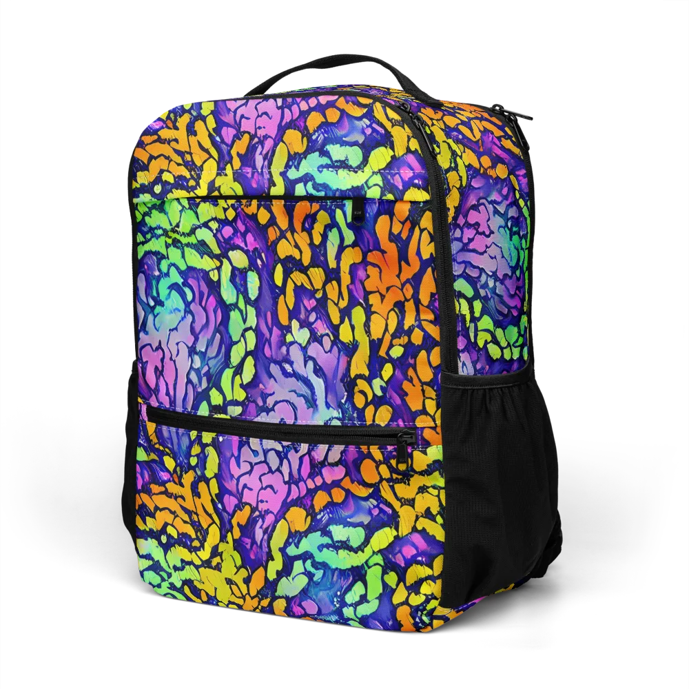 Surreal Waveforms on Utility Backpack — Left Front