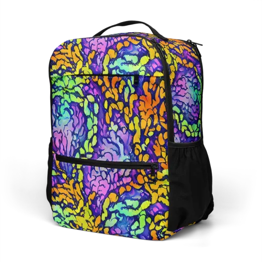 Surreal Waveforms on a Utility Backpack