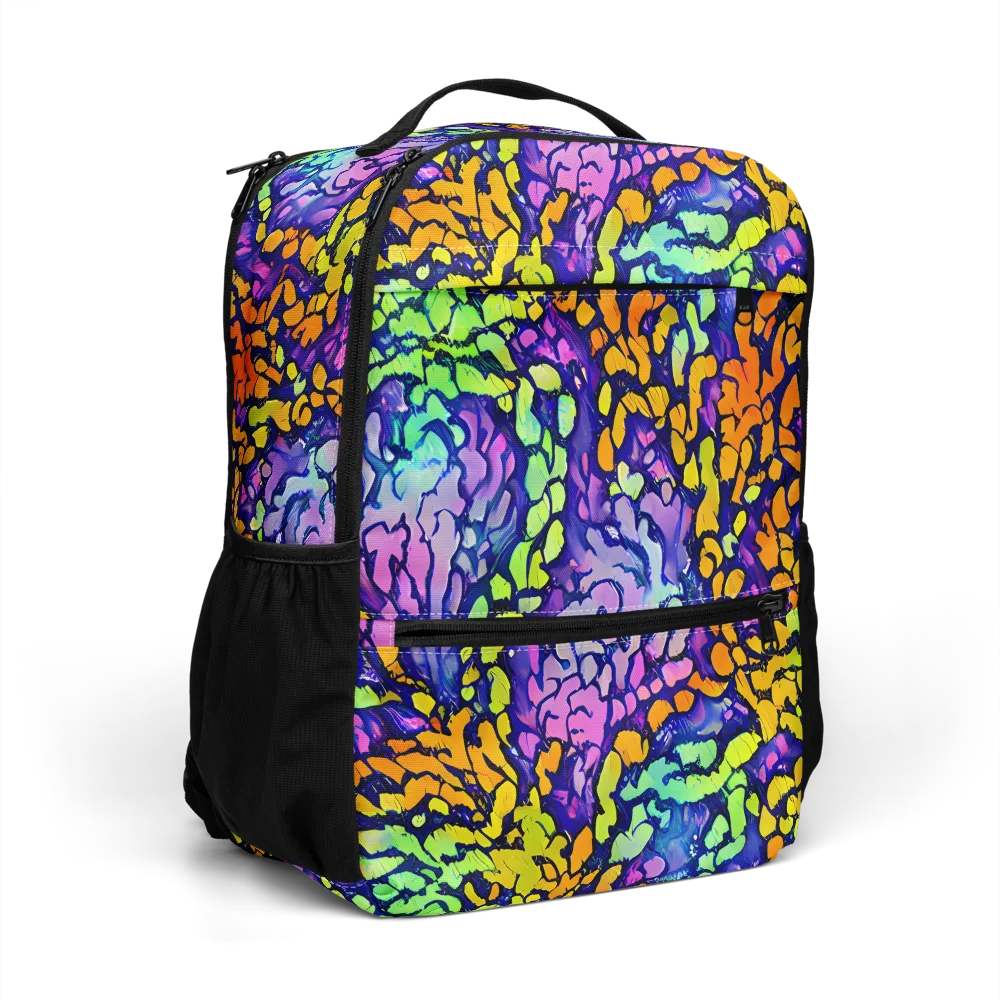 Surreal Waveforms on Utility Backpack — Right Front