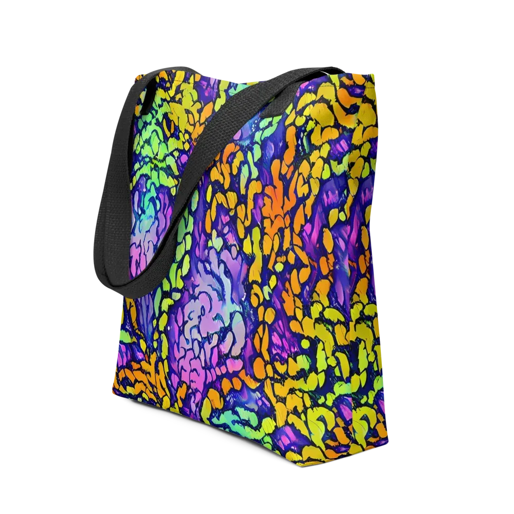 Surreal Waveforms on Tote Bag — Front