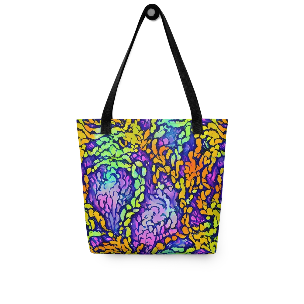 Surreal Waveforms on Tote Bag — Front