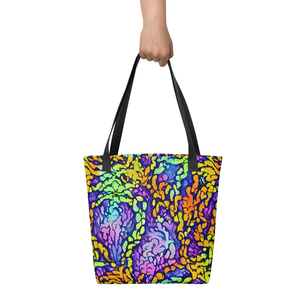 Surreal Waveforms on Tote Bag — Front