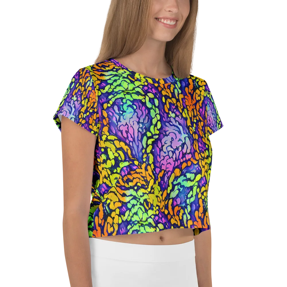Surreal Waveforms on Crop Tee — Right