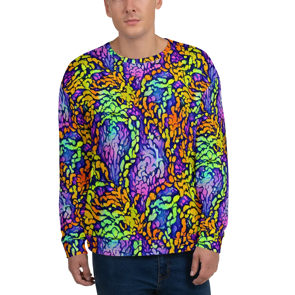 Surreal Waveforms on Sweatshirt — Front