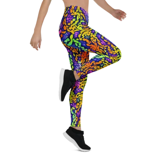 Surreal Waveforms on a Leggings