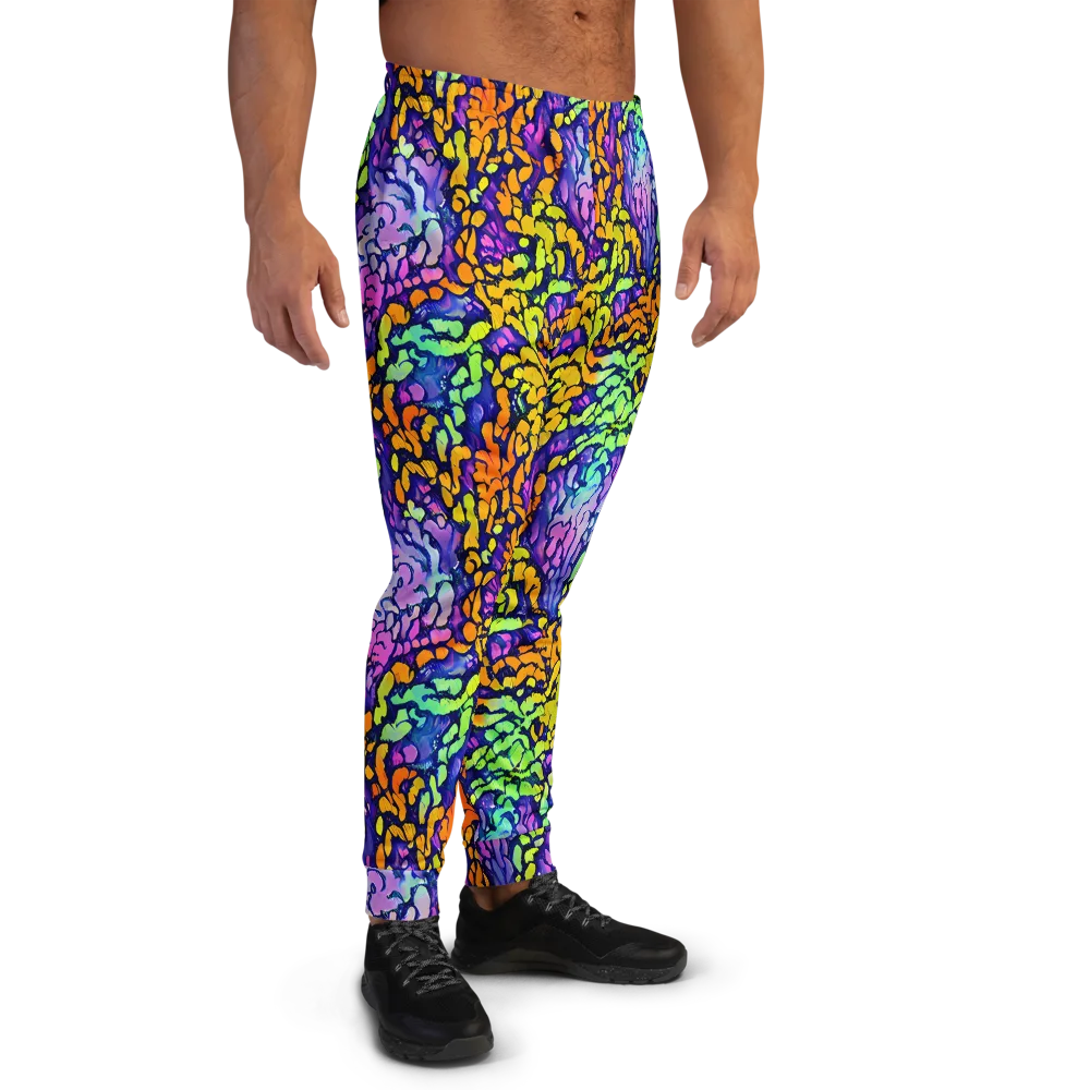 Surreal Waveforms on Men's Joggers — Right