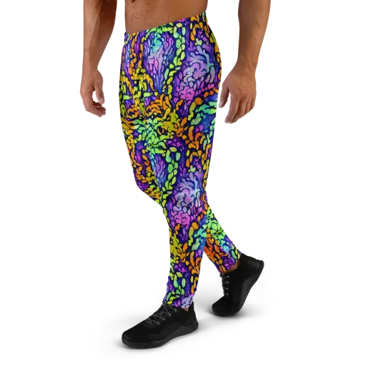 Surreal Waveforms on a Men's Joggers