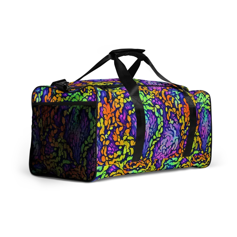 Surreal Waveforms on Duffle Bag — Right Front