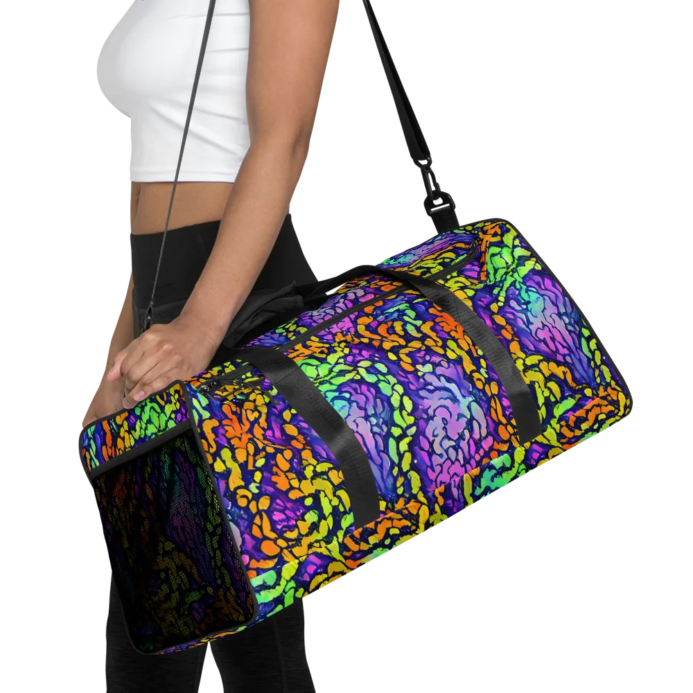 Surreal Waveforms on Duffle Bag — Front