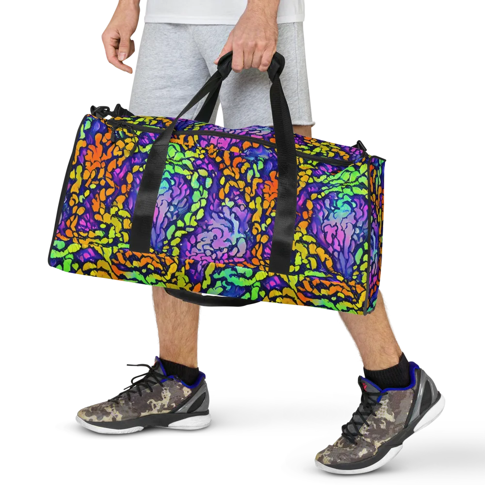 Surreal Waveforms on Duffle Bag — Front