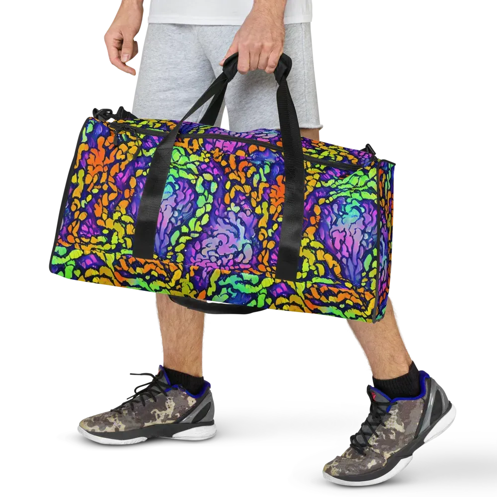 Surreal Waveforms on Duffle Bag — Front