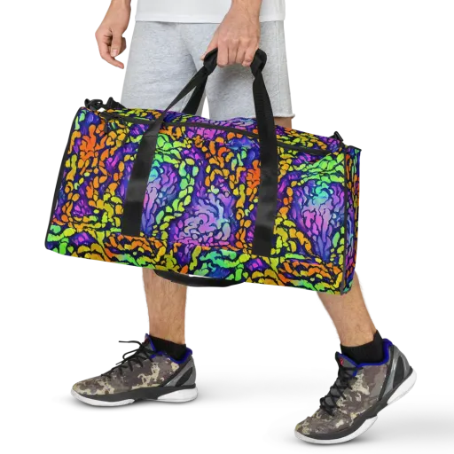 Surreal Waveforms on a Duffle Bag