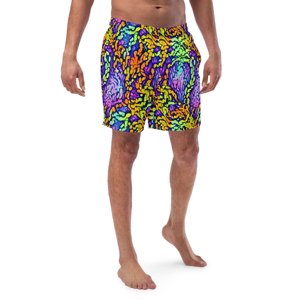 Surreal Waveforms on Swim Trunks — Front