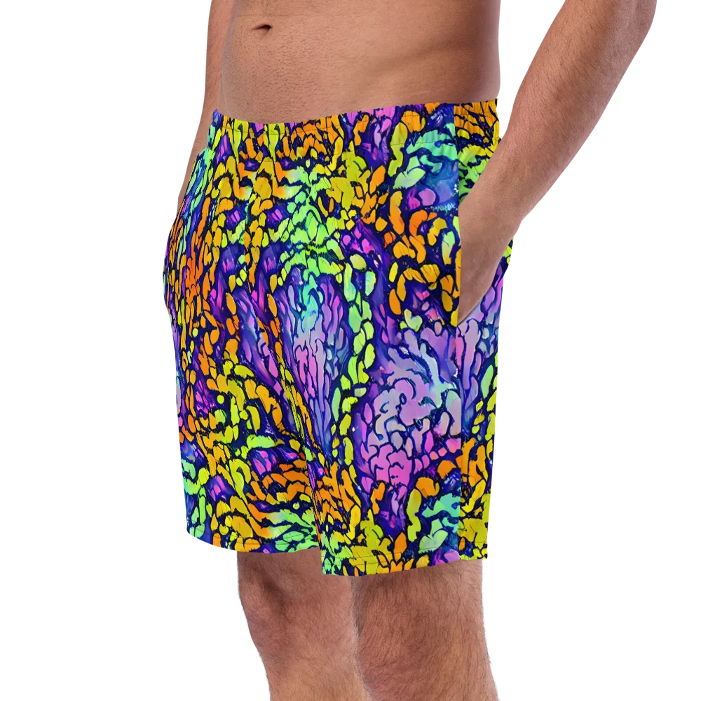 Surreal Waveforms on Swim Trunks — Left Front