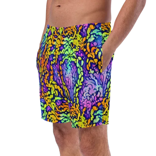 Surreal Waveforms on a Swim Trunks
