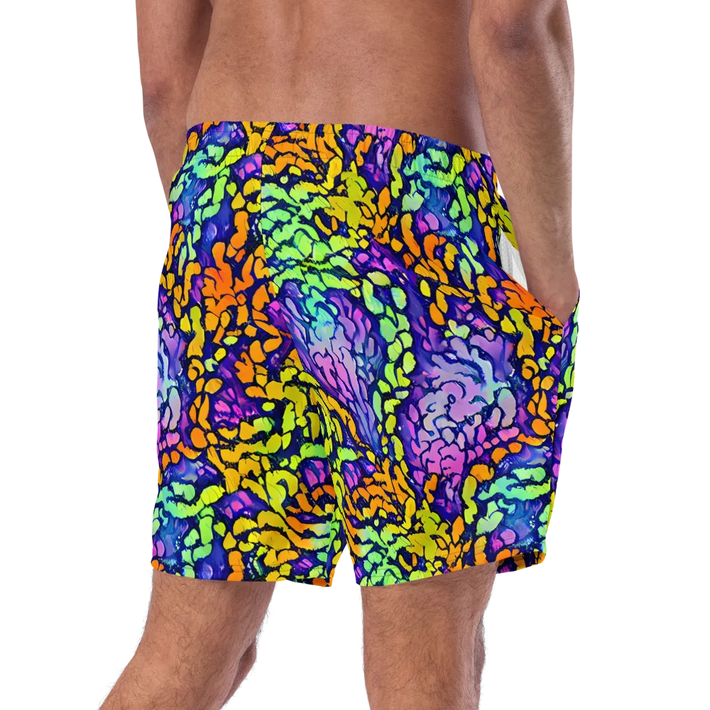 Surreal Waveforms on Swim Trunks — Right Back