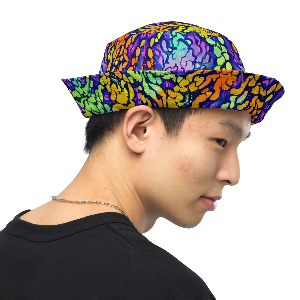 Surreal Waveforms on Reversible Bucket Hat — Right Outside