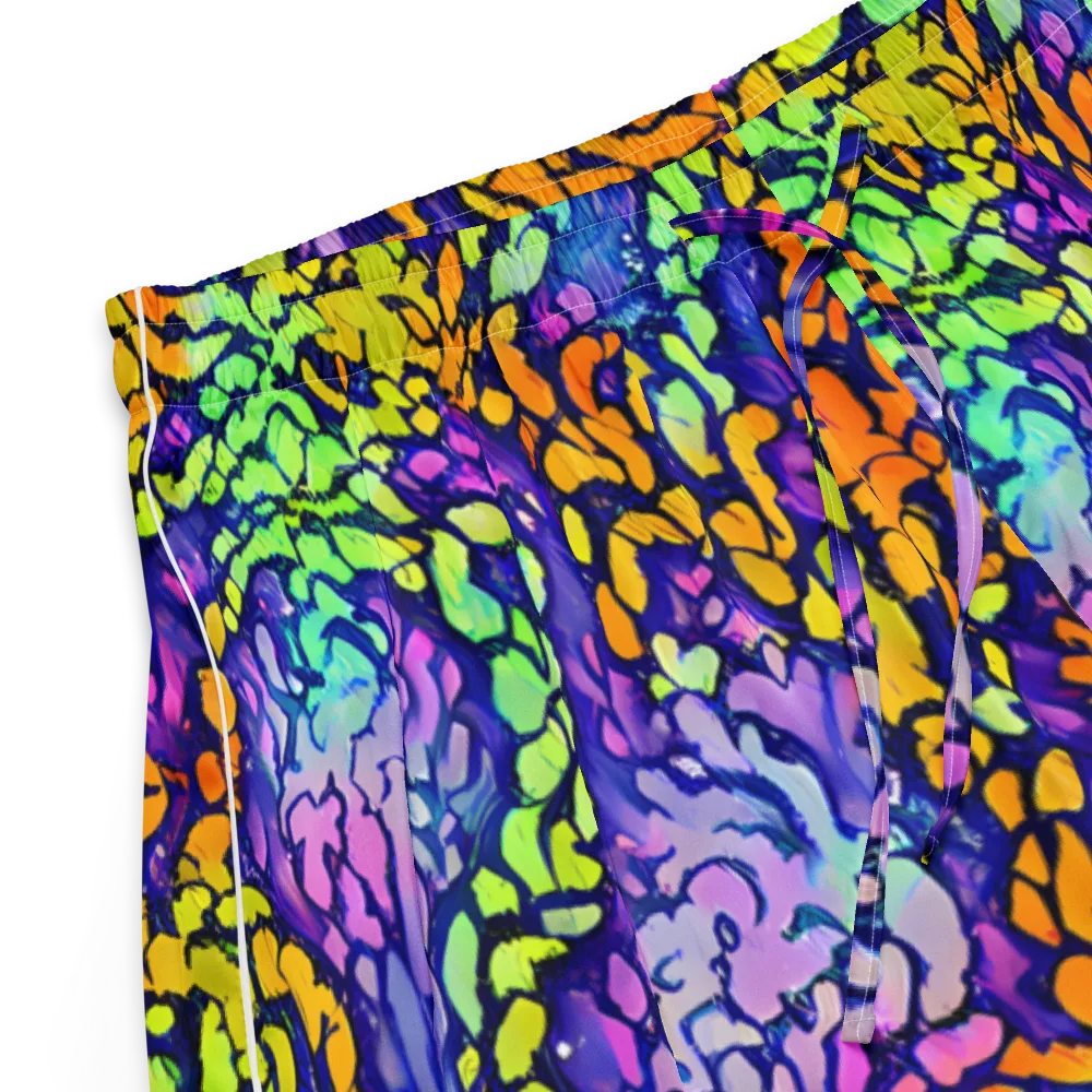 Surreal Waveforms on Women's Pajama Shorts — Product details