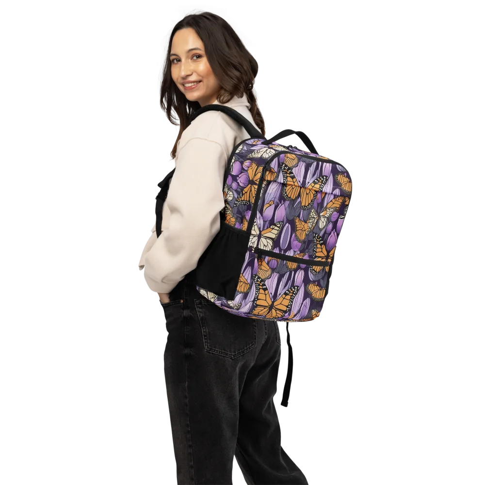 Monarch Nocturne on Utility Backpack — Back