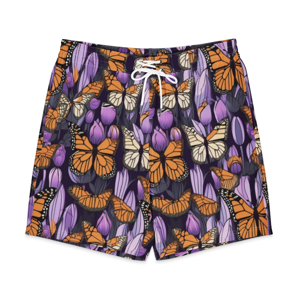 Monarch Nocturne on Men's Board Shorts — Front